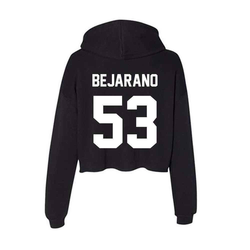 Utah Valley - NCAA Baseball : Mario Bejarano - Women's Crop Fleece Hoodie-1
