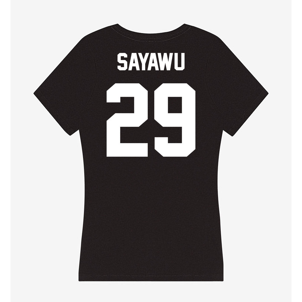 Utah Valley - NCAA Men's Soccer : Sharif Sayawu - Women's V-Neck T-Shirt-1