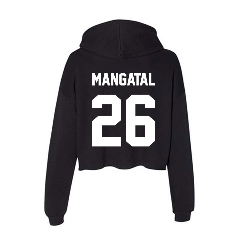 Utah Valley - NCAA Men's Soccer : Jordan Mangatal - Women's Crop Fleece Hoodie-1
