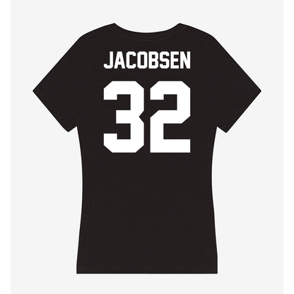 Utah Valley - NCAA Baseball : Trey Jacobsen - Women's V-Neck T-Shirt-1