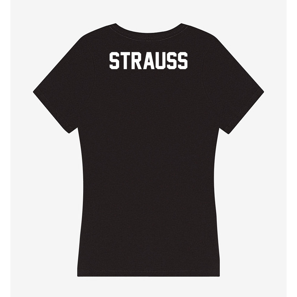 Utah Valley - NCAA Women's Track & Field : Mia Strauss - Women's V-Neck T-Shirt-1