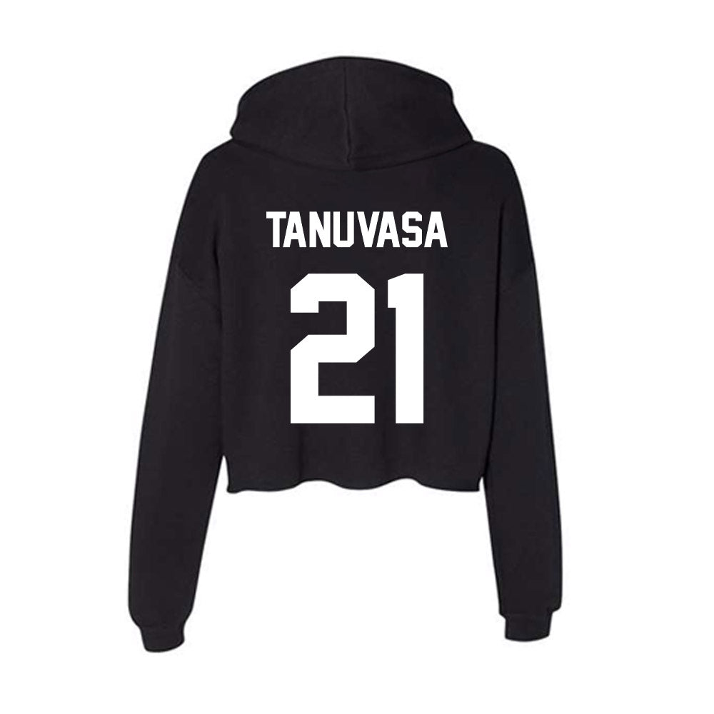 Utah Valley - NCAA Women's Basketball : Naia Tanuvasa - Women's Crop Fleece Hoodie-1