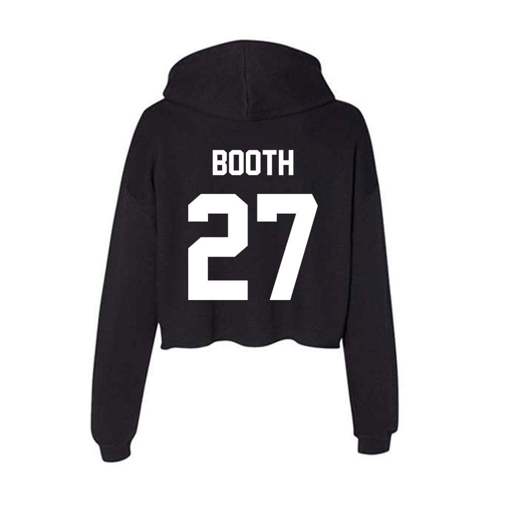 Utah Valley - NCAA Women's Soccer : Kate Booth - Women's Crop Fleece Hooded Sweatshirt-1