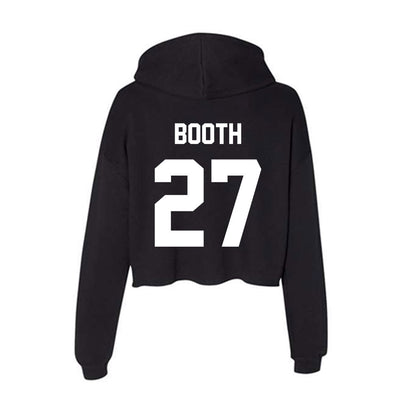 Utah Valley - NCAA Women's Soccer : Kate Booth - Women's Crop Fleece Hooded Sweatshirt-1