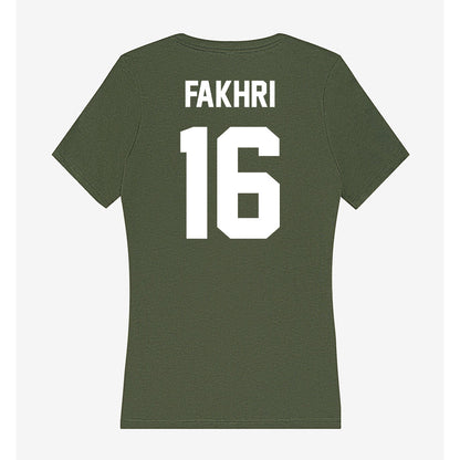 Utah Valley - NCAA Men's Soccer : Idin Fakhri - Women's V-Neck T-Shirt-1