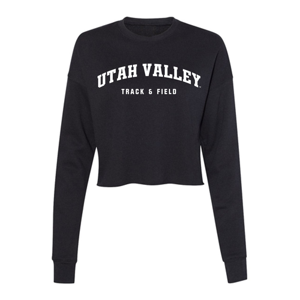 Utah Valley - NCAA Women's Track & Field : Annabelle Nally - Women's Cropped Crew Fleece-0