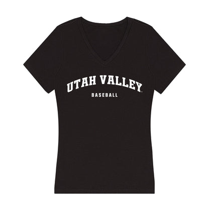 Utah Valley - NCAA Baseball : Kaden Carpenter - Women's V-Neck T-Shirt-0