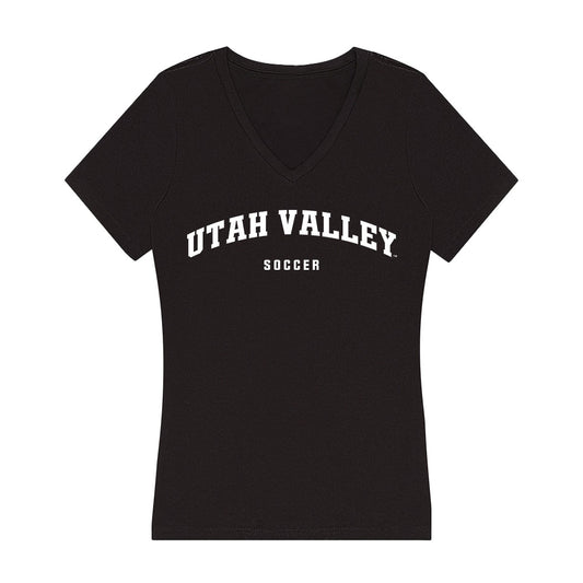Utah Valley - NCAA Women's Soccer : Isabella Stewart - Women's V-Neck T-Shirt-0