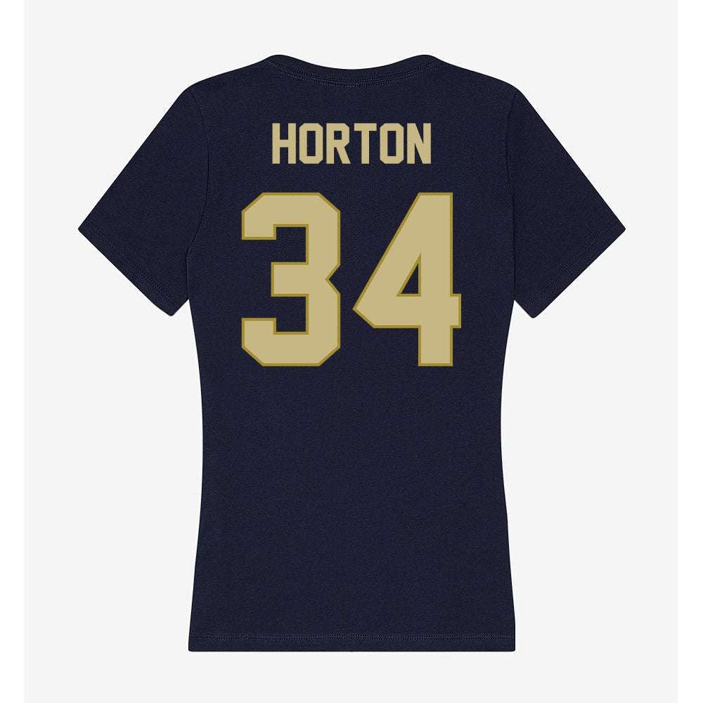 Oral Roberts - NCAA Baseball : Ethan Horton - Women's V-Neck T-Shirt-1