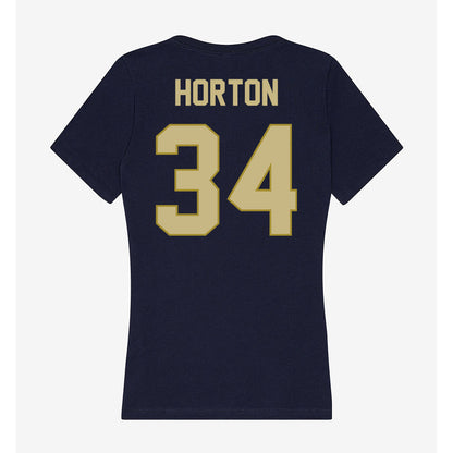 Oral Roberts - NCAA Baseball : Ethan Horton - Women's V-Neck T-Shirt-1