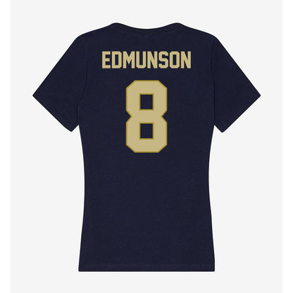 Oral Roberts - NCAA Baseball : Will Edmunson - Women's V-Neck T-Shirt-1