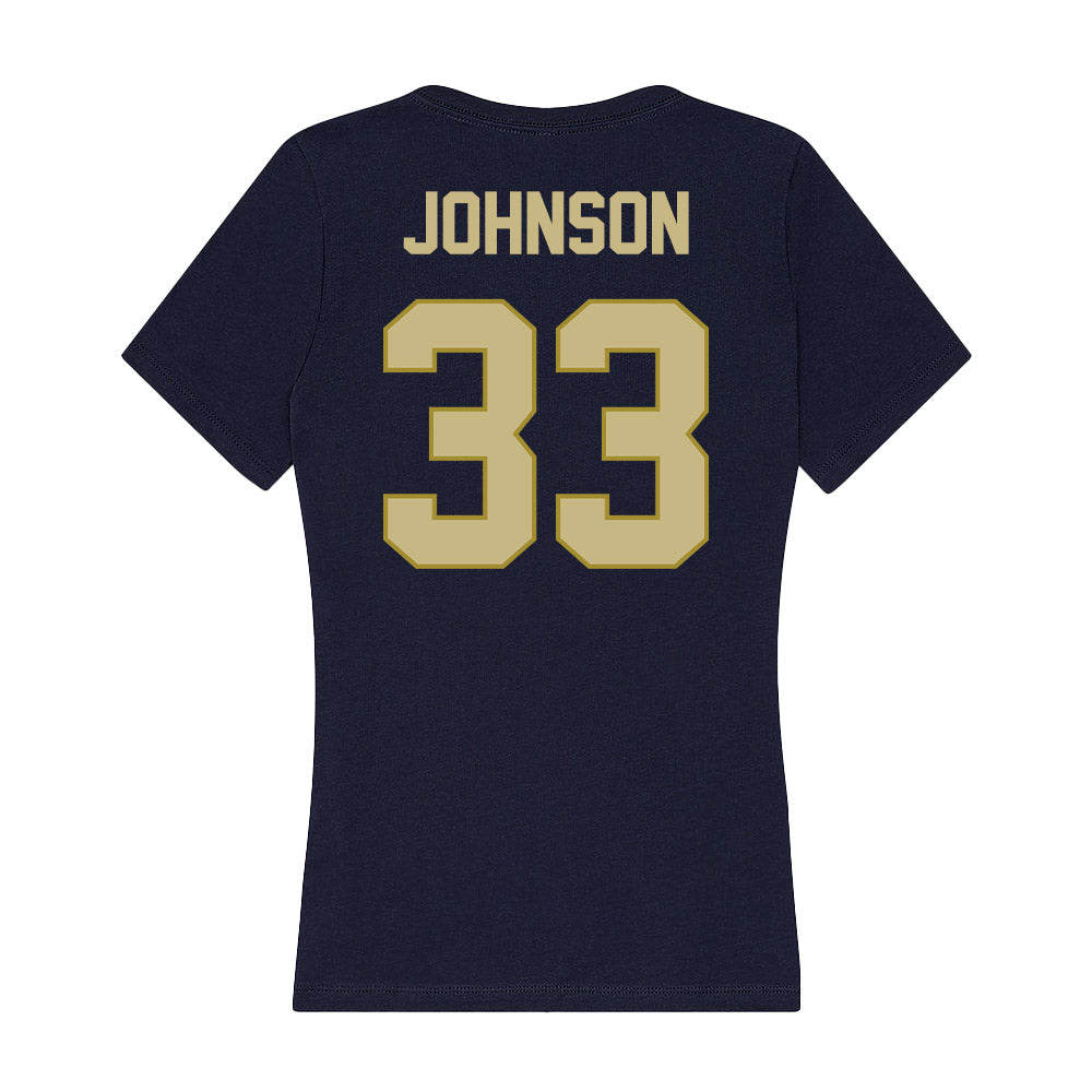Oral Roberts - NCAA Baseball : Conner Johnson - Women's V-Neck T-Shirt-1
