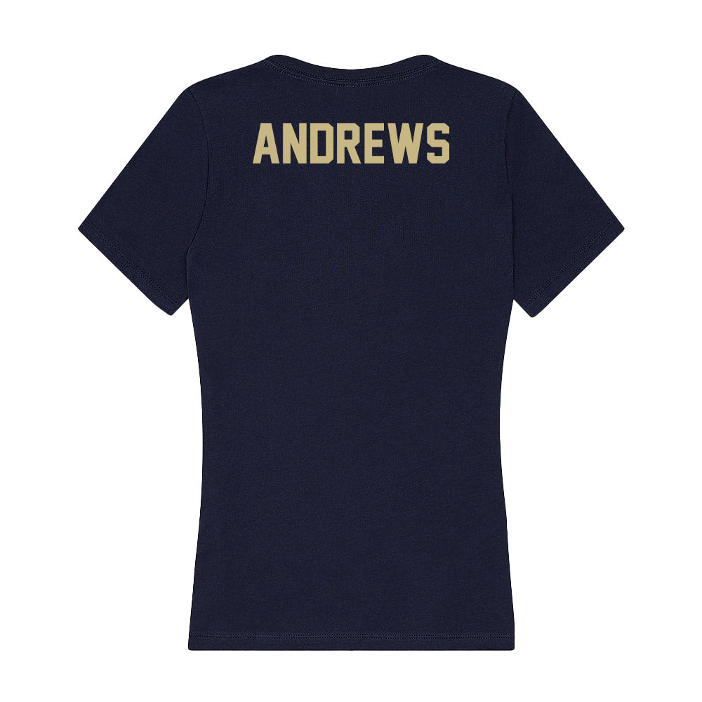Oral Roberts - NCAA Men's Track & Field : Caleb Andrews - Women's V-Neck T-Shirt-1