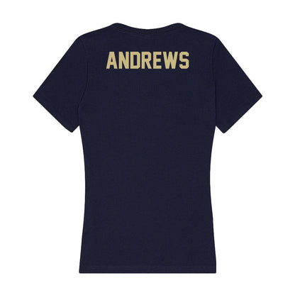 Oral Roberts - NCAA Men's Track & Field : Caleb Andrews - Women's V-Neck T-Shirt-1