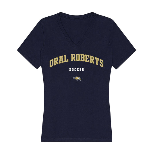 Oral Roberts - NCAA Men's Soccer : Lucca Gasca Vidal - Women's V-Neck T-Shirt-0