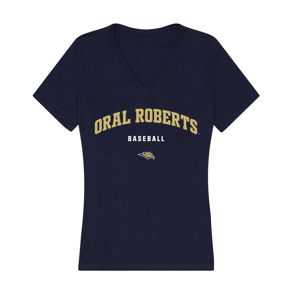 Oral Roberts - NCAA Baseball : Keaton Ruthardt - Women's V-Neck T-Shirt-0