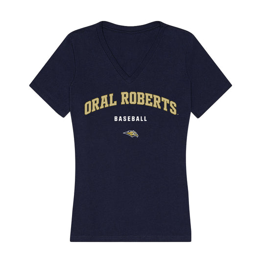 Oral Roberts - NCAA Baseball : Lawson Ward - Women's V-Neck T-Shirt-0