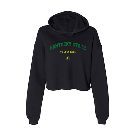 KYSU - NCAA Men's Volleyball : Noel Smith - Classic Shersey Women's Crop Fleece Hoodie-0