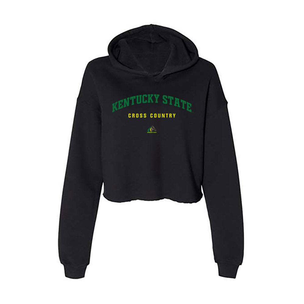  - NCAA Women's Cross Country : ZhakeYa Hawkins - Classic Shersey Women's Crop Fleece Hoodie-0