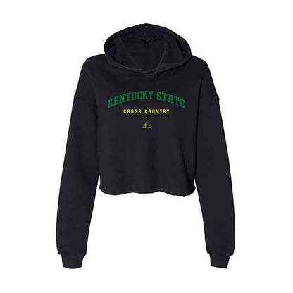  - NCAA Women's Cross Country : ZhakeYa Hawkins - Classic Shersey Women's Crop Fleece Hoodie-0