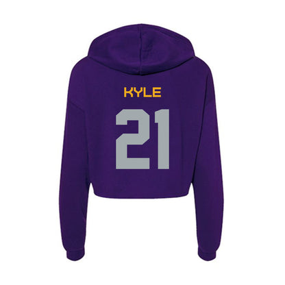 UAlbany - NCAA Women's Volleyball : Madison Kyle - Women's Crop Fleece Hooded Sweatshirt-1
