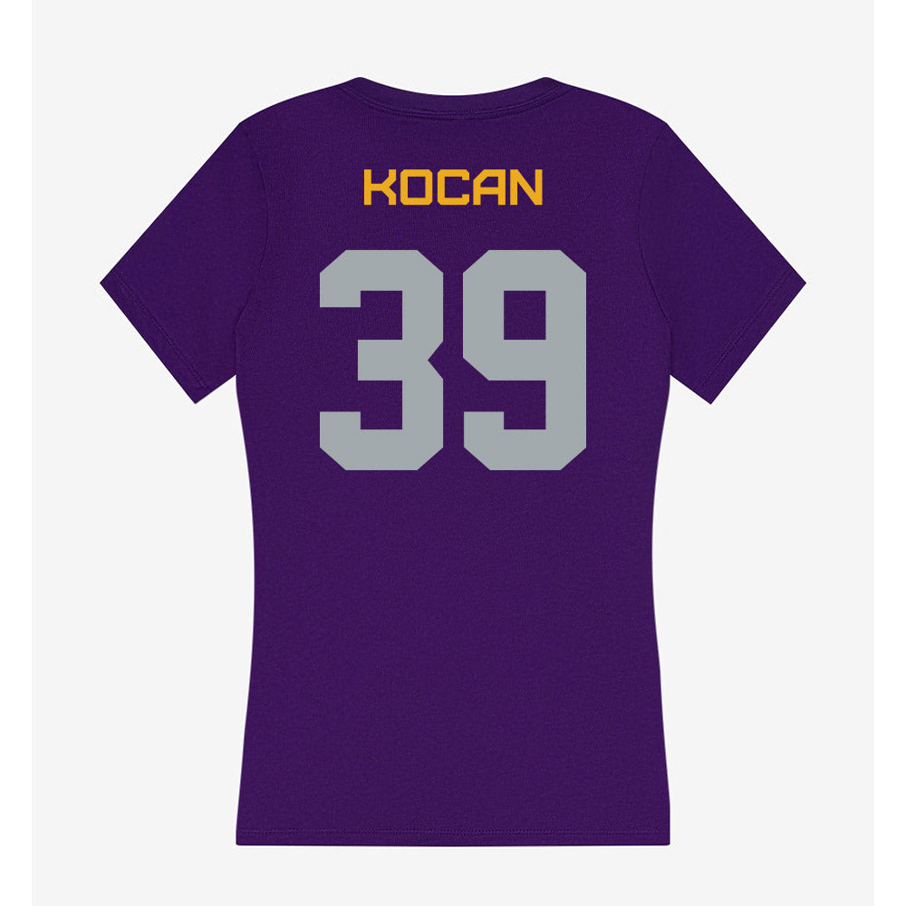 UAlbany - NCAA Football : RJ Kocan - Women's V-Neck T-Shirt-1