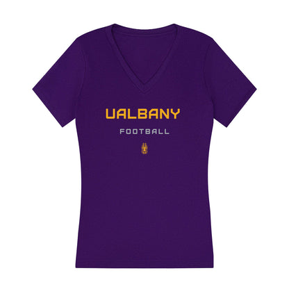 UAlbany - NCAA Football : Sean Kentish - Women's V-Neck T-Shirt-0