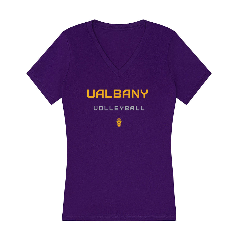 UAlbany - NCAA Women's Volleyball : Madison Kyle - Women's V-Neck T-Shirt-0