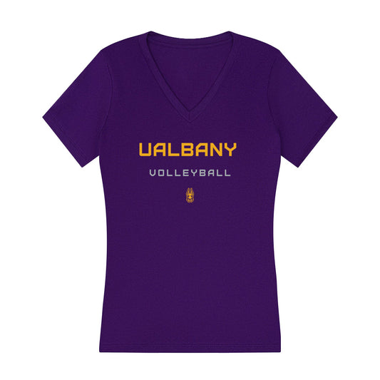UAlbany - NCAA Women's Volleyball : Madison Kyle - Women's V-Neck T-Shirt-0