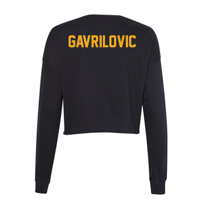 LBSU - NCAA Women's Track & Field : Abigail Gavrilovic - Women's Cropped Crew Fleece-1