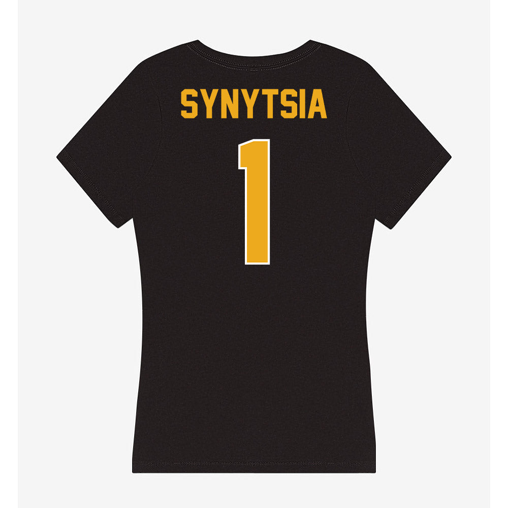 LBSU - NCAA Women's Water Polo : Polina Synytsia - Women's V-Neck T-Shirt-1