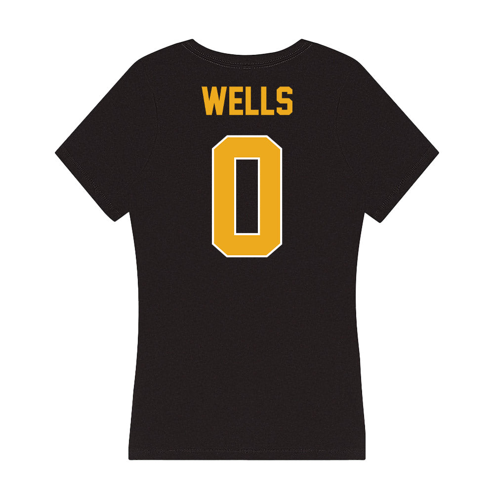 LBSU - NCAA Men's Track & Field : Jaylon Wells - Women's V-Neck T-Shirt-1