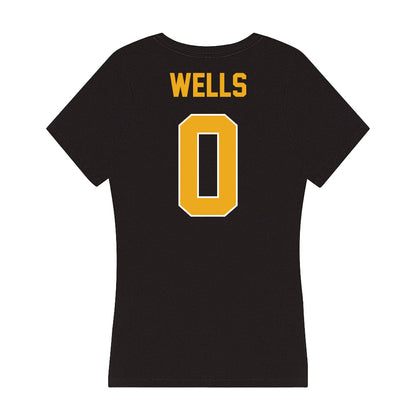 LBSU - NCAA Men's Track & Field : Jaylon Wells - Women's V-Neck T-Shirt-1
