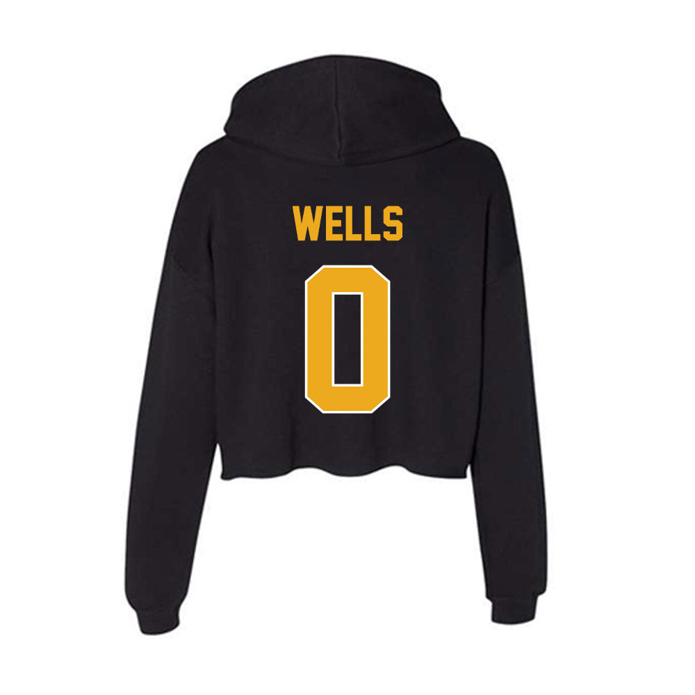 LBSU - NCAA Men's Track & Field : Jaylon Wells - Women's Crop Fleece Hoodie-1
