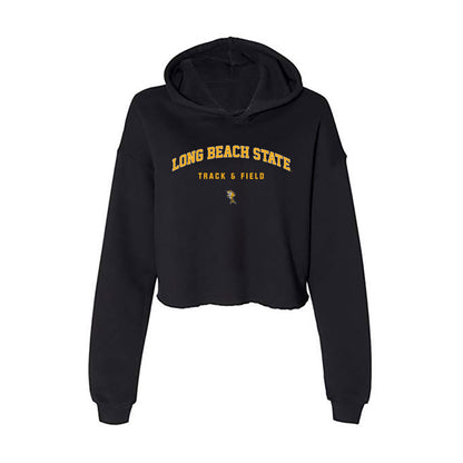 LBSU - NCAA Women's Track & Field : Zamaria Mack - Women's Crop Fleece Hoodie-0