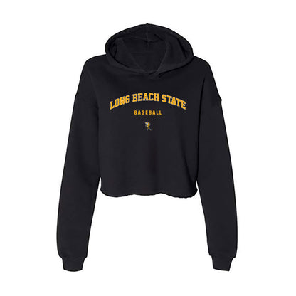 LBSU - NCAA Baseball : Hogan Shelby - Women's Crop Fleece Hoodie-0