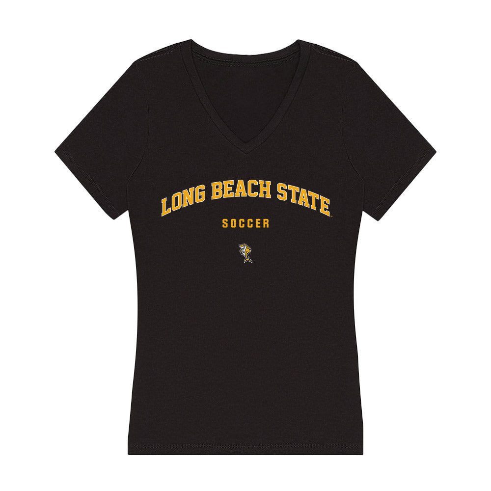 LBSU - NCAA Women's Soccer : Hannah Hopkins - Women's V-Neck T-Shirt-0