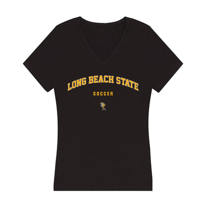 LBSU - NCAA Women's Soccer : Hannah Hopkins - Women's V-Neck T-Shirt-0