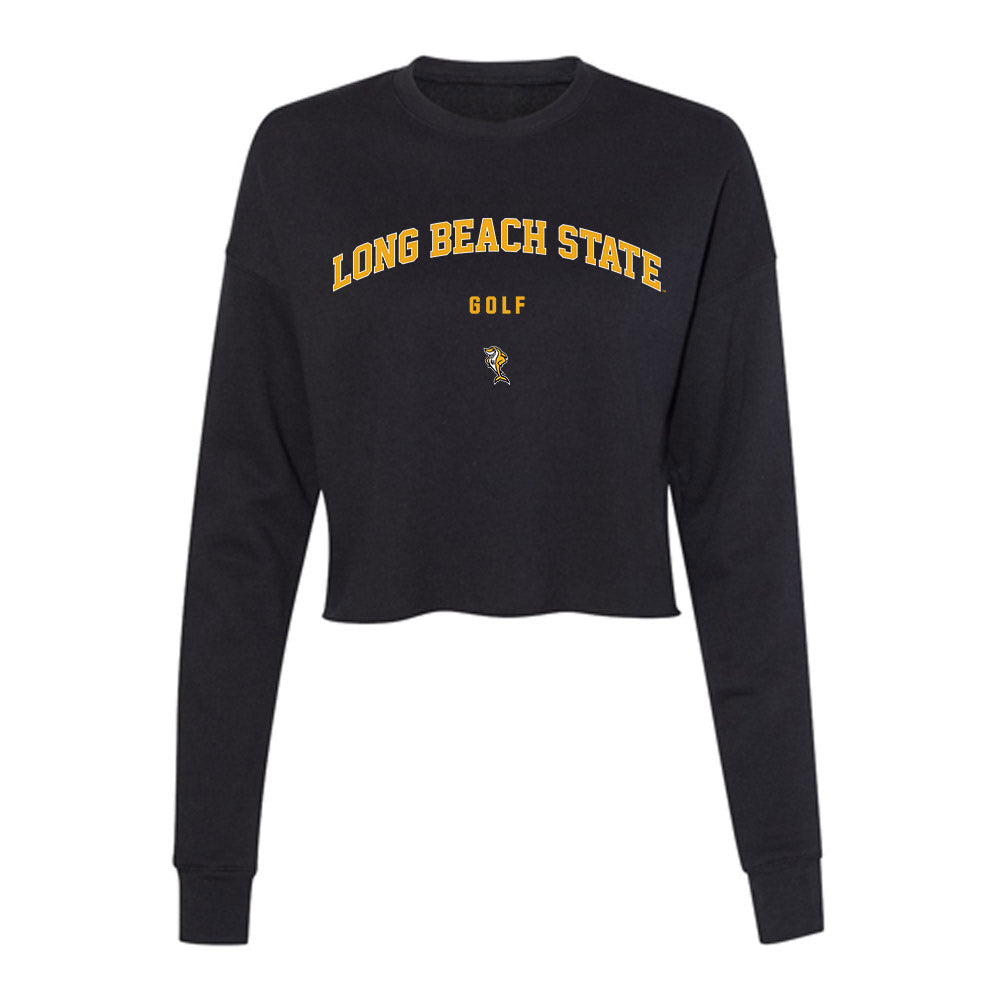 LBSU - NCAA Women's Golf : Chloe Park - Women's Cropped Crew Fleece-0