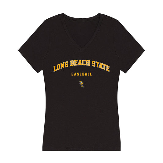 LBSU - NCAA Baseball : Murchael Turner - Women's V-Neck T-Shirt-0