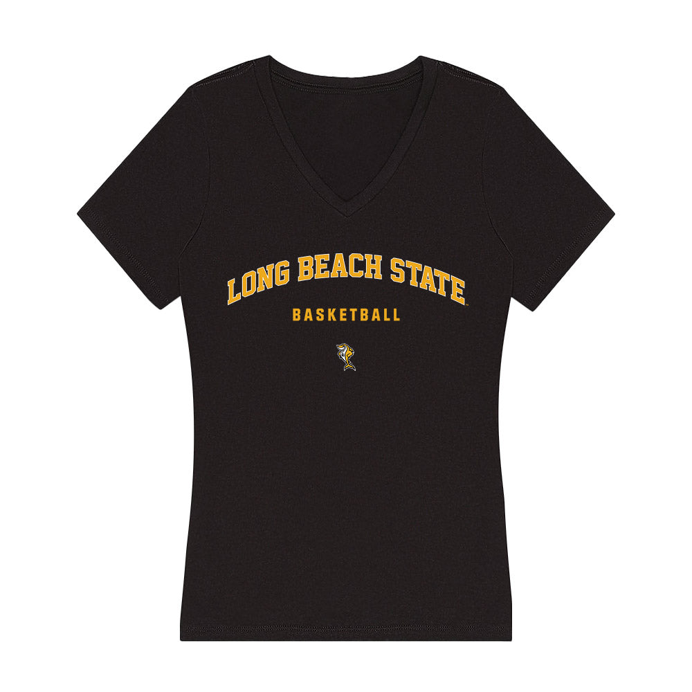 LBSU - NCAA Men's Basketball : Leopold Levillain - Women's V-Neck T-Shirt-0