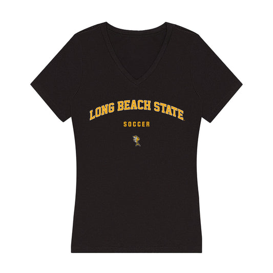 LBSU - NCAA Women's Soccer : Hannah Hopkins - Women's V-Neck T-Shirt-0