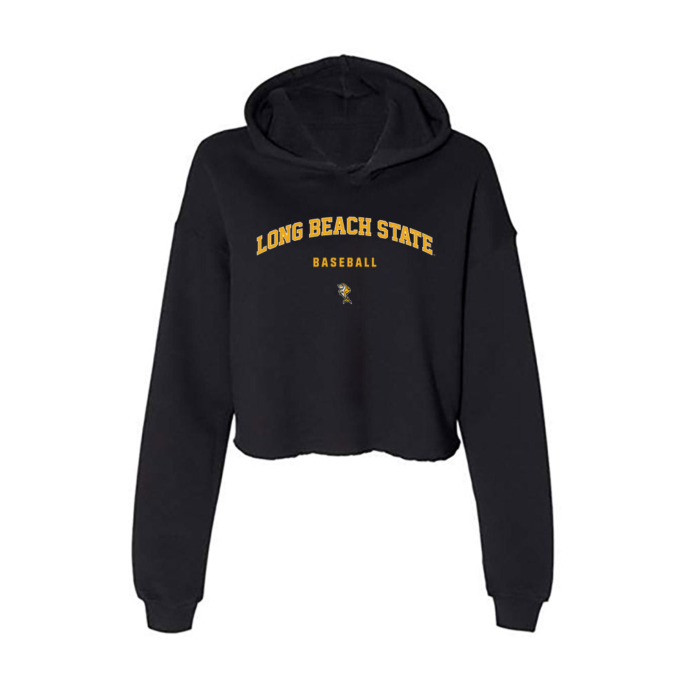 LBSU - NCAA Baseball : Luke Howe - Women's Crop Fleece Hoodie-0