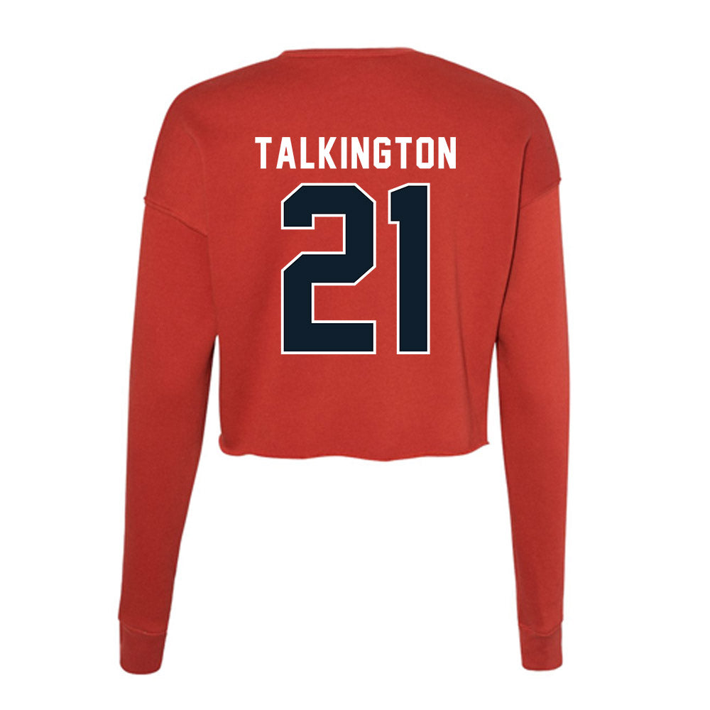 Dallas Baptist - NCAA Women's Soccer : Madeline Talkington - Women's Cropped Crew Fleece-1