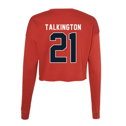 Dallas Baptist - NCAA Women's Soccer : Madeline Talkington - Women's Cropped Crew Fleece-1