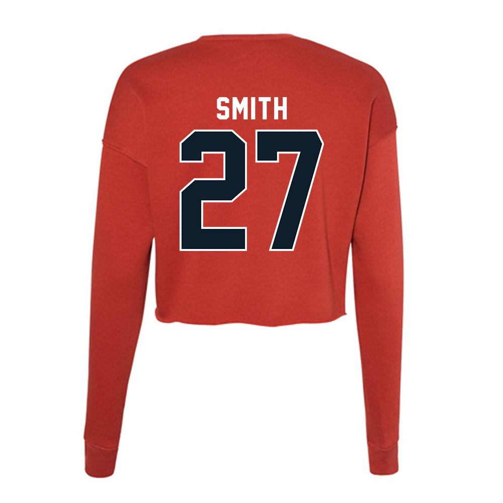 Dallas Baptist - NCAA Baseball : Russ Smith - Women's Cropped Crew Fleece-1