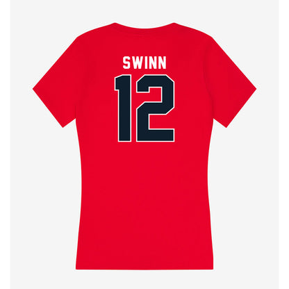 Dallas Baptist - NCAA Women's Volleyball : Ella Swinn - Women's V-Neck T-Shirt-1
