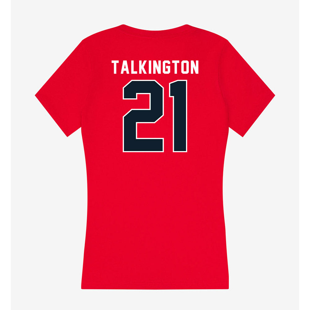 Dallas Baptist - NCAA Women's Soccer : Madeline Talkington - Women's V-Neck T-Shirt-1