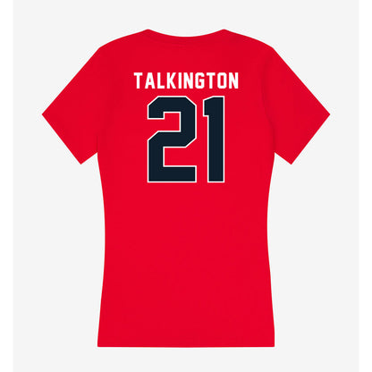 Dallas Baptist - NCAA Women's Soccer : Madeline Talkington - Women's V-Neck T-Shirt-1