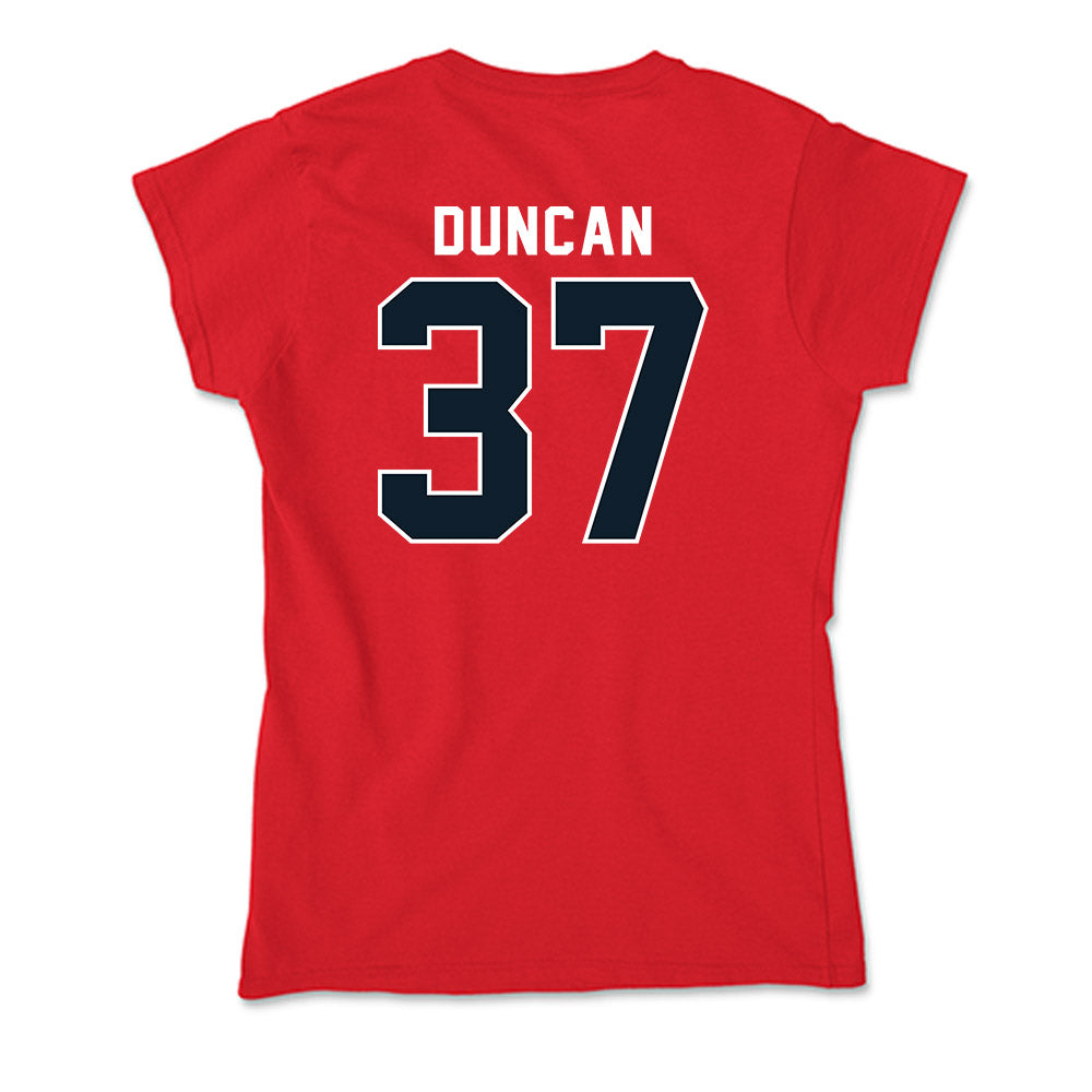 Dallas Baptist - NCAA Baseball : Avery Duncan - Soft Style Women’s T-Shirt-1